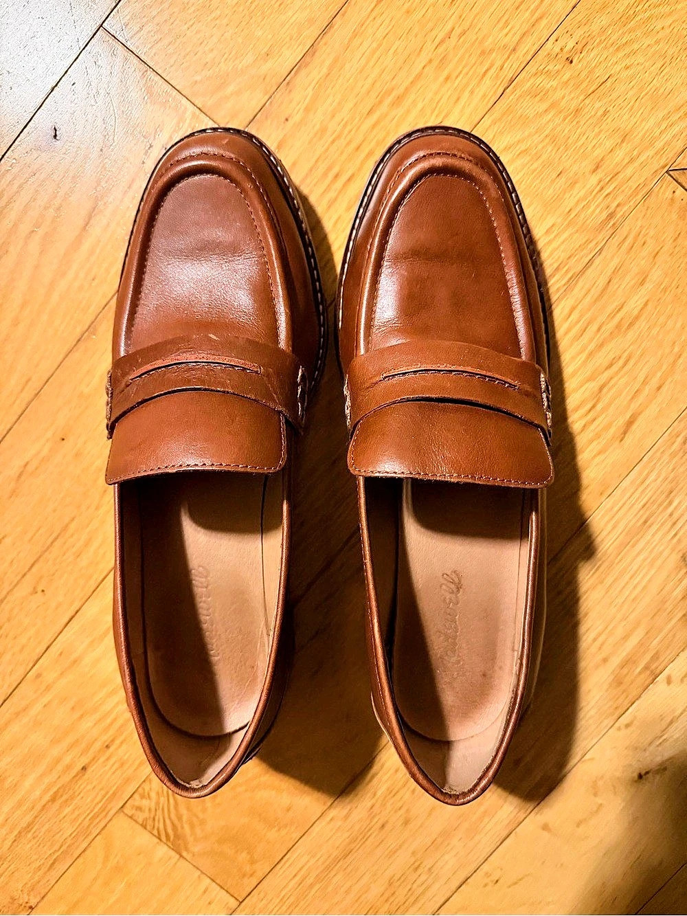 Madewell The Corinne Lugsole Loafer Brown Penny Loafers